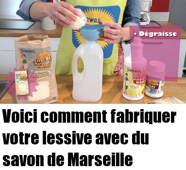 comment fabriquer sa lessive avec du savon de marseille